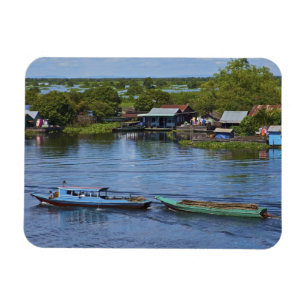 Rural scene, Tonle Sap Lake, Siem Reap, Angkor, Magnet