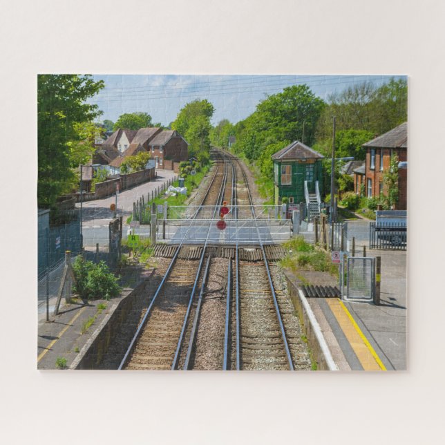Rural Train Station Jigsaw Puzzle (Horizontal)