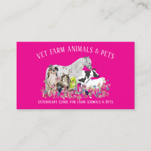 Rural Vet Clinic Business Card