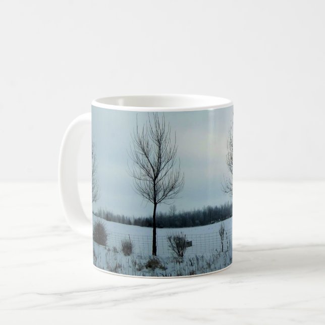 Rural View in Quebec, Canada Coffee Mug (Front Left)