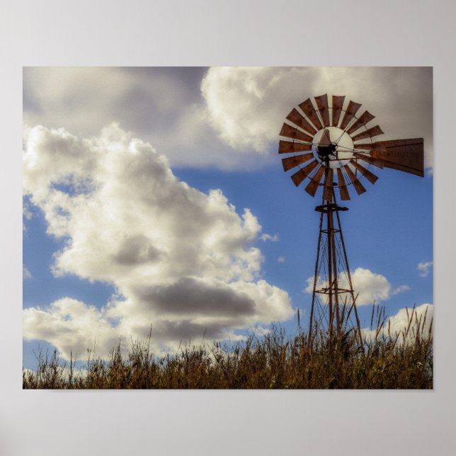 Rural Windmill Country Poster (Front)