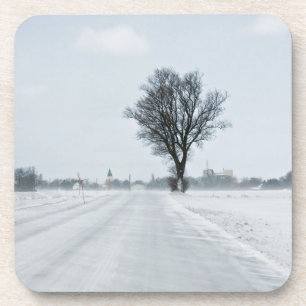 Rural winter road coaster