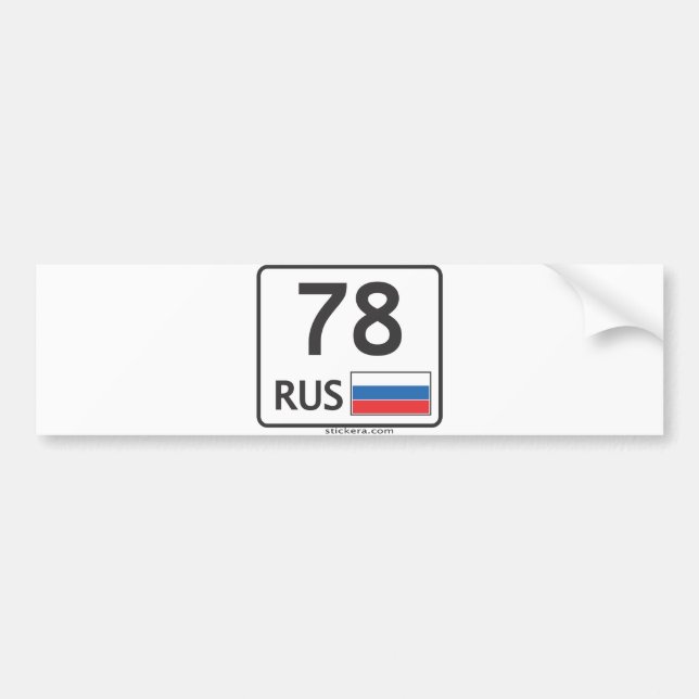 RUS. St.Peresburg. 78 Bumper Sticker (Front)