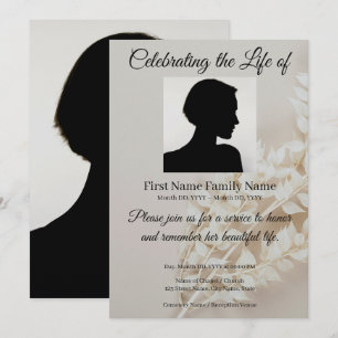 Ruscus memorial invitation