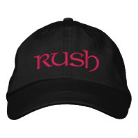 Rush cap for the new greeks/diy font+colour