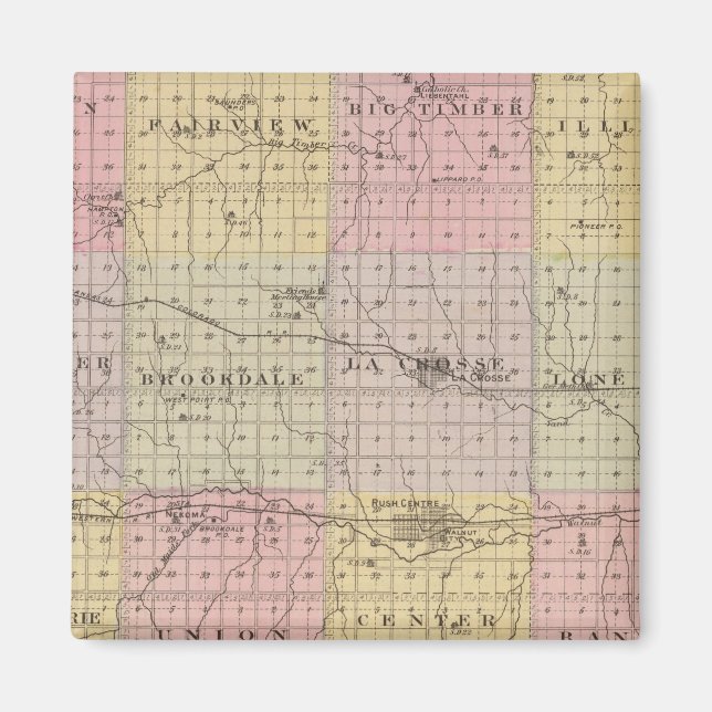 Rush County, Kansas Magnet (Front)