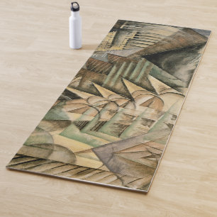 Rush Hour, New York by Max Weber, Vintage Cubism Yoga Mat
