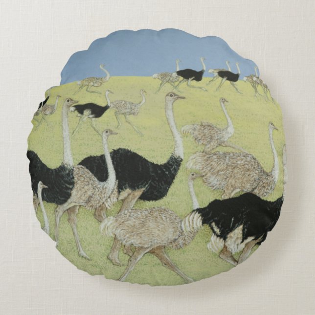 Rush hour round cushion (Front)