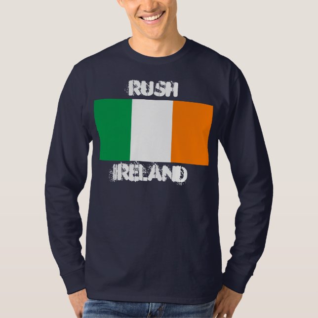 Rush, Ireland with Irish flag T-Shirt (Front)