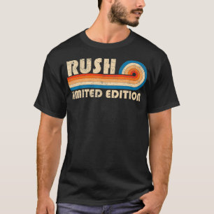 RUSH Surname Retro Vintage 80s 90s Birthday Reunio T-Shirt