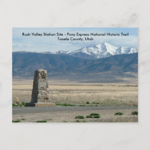 Rush Valley Station Postcard