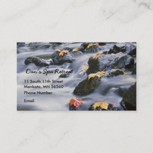 Rushing Rapids with autumn leaves Appointment Card