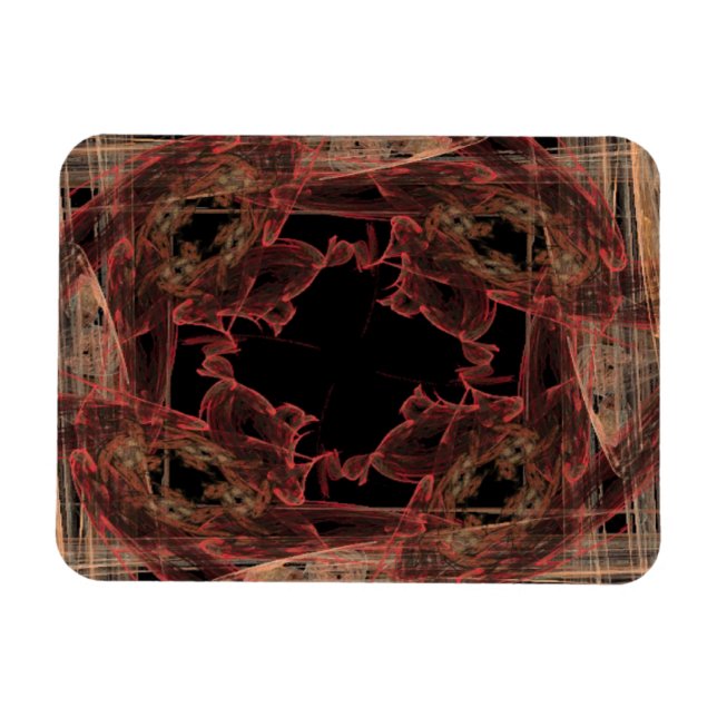 Rushing Reds Magnet (Horizontal)