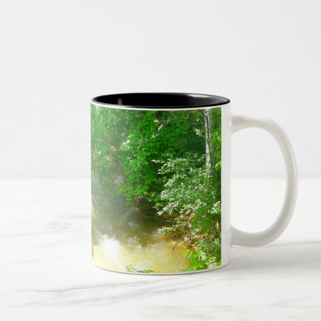 Rushing River under the Trees Mug (Right)