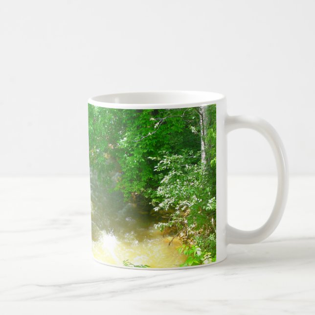 Rushing River under the Trees Mug (Right)