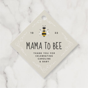 Rusitc Mama to Bee Baby Shower Favour Tags