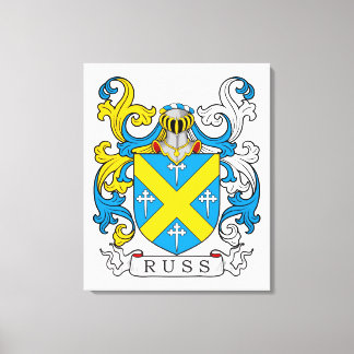 Russ Family Crest Canvas Print
