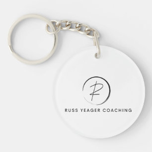 Russ Yeager Coaching Signature Logo Key Ring