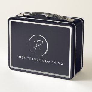 Russ Yeager Coaching Signature Logo Metal Lunch Box