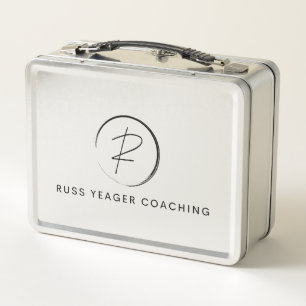 Russ Yeager Coaching Signature Logo Metal Lunch Box