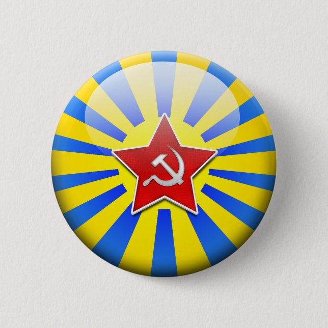 Russain Flag Air Force 6 Cm Round Badge (Front)