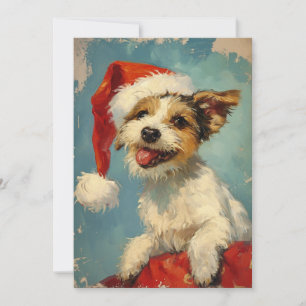 Russel Terrier Christmas  Holiday Card
