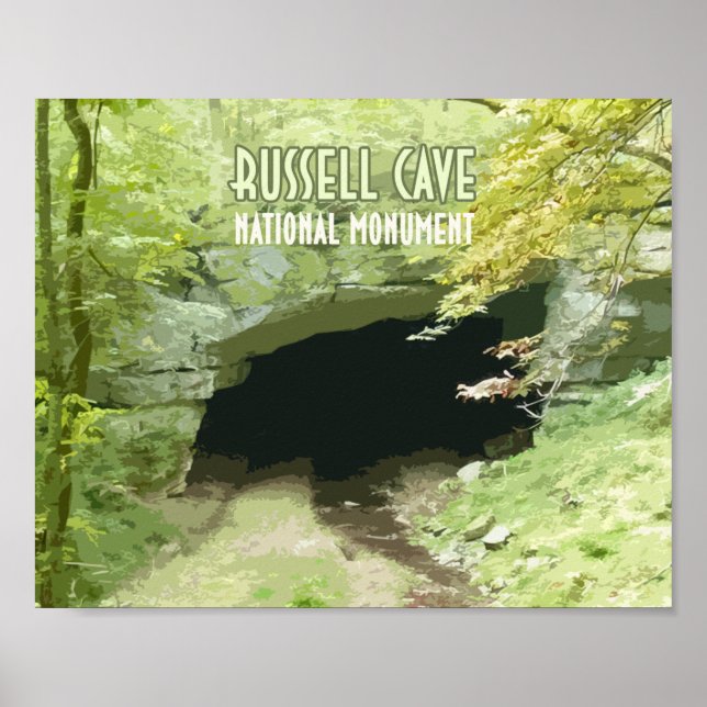 Russell Cave National Monument Alabama Poster (Front)