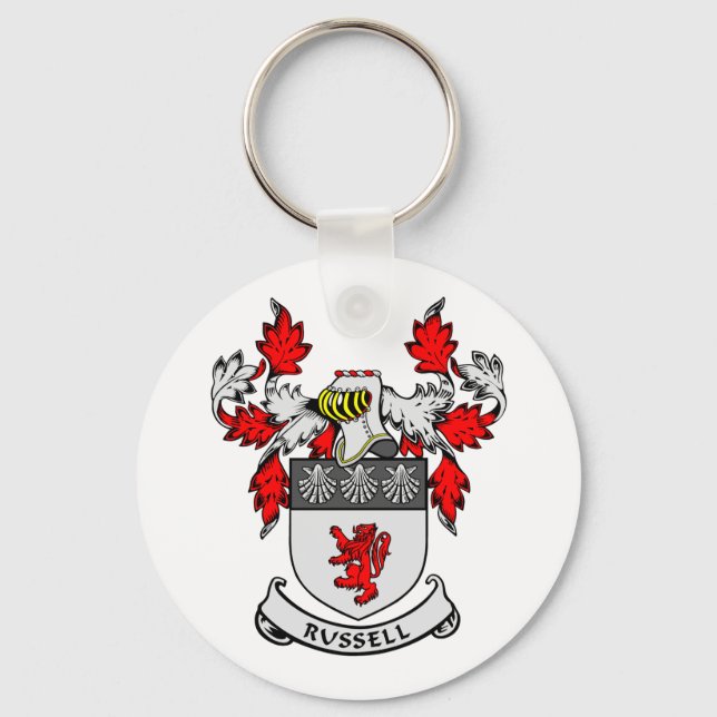 RUSSELL Coat of Arms Key Ring (Front)