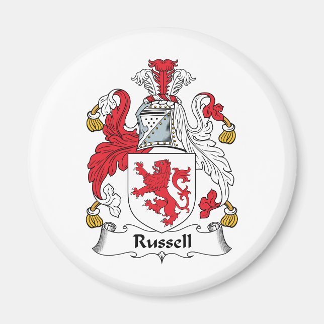 Russell Family Crest Magnet (Front)