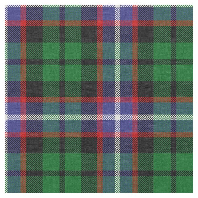 Russell Tartan Print Fabric (Close Up)