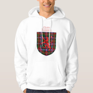 Russell Tartan Scottish Plaid Lion Rampant Hoodie
