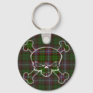 Russell Tartan Skull No Banner Key Ring