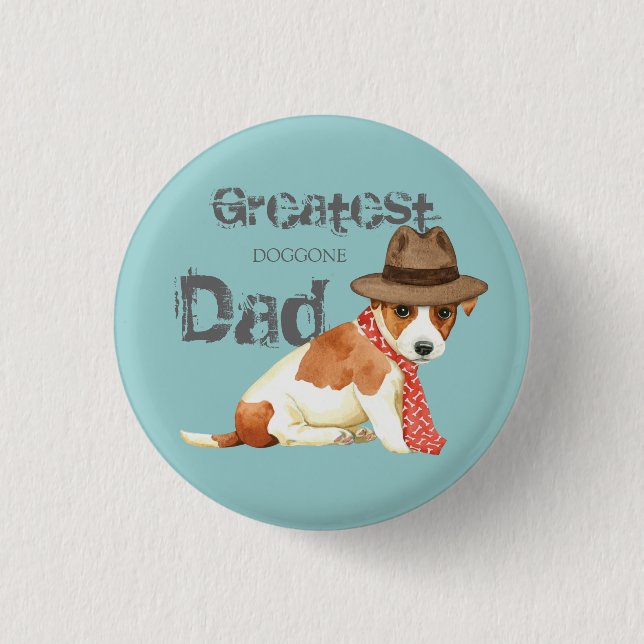 Russell Terrier Dad 3 Cm Round Badge (Front)