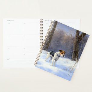 Russell Terrier Let It Snow Christmas Planner