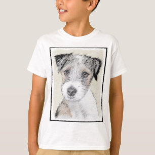 Russell Terrier Rough Painting - Original Dog Art T-Shirt
