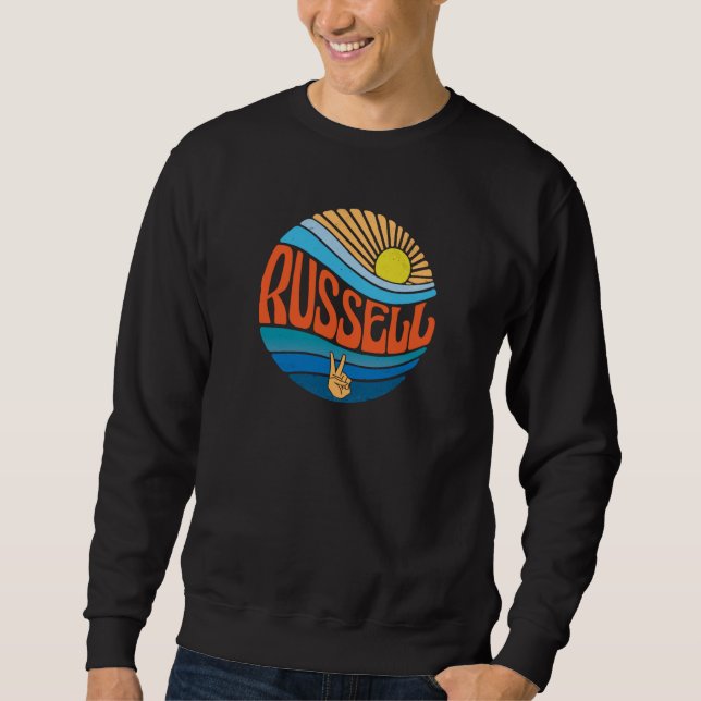 Russell Vintage Sunset Russell Groovy Tie Dye Sweatshirt (Front)