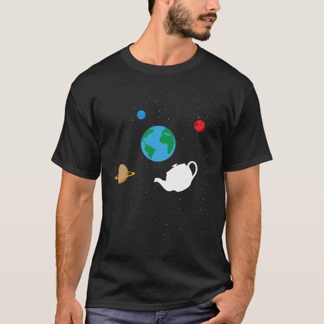 Russells Teapot In Our Solar System - Philosopher  T-Shirt (Front)