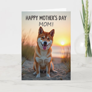 Russet Dog Mothers Day Card