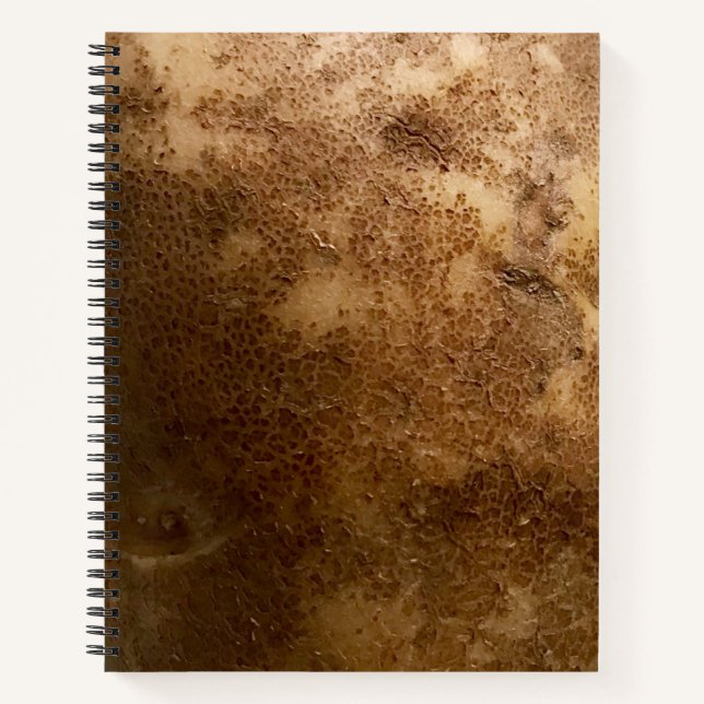 Russet Potato Close Up Photograph Spiral Notebook (Front)