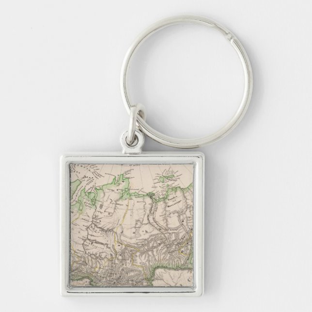 Russia and Asia 2 Key Ring (Front)