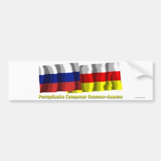 Russia and Republic of North Ossetia-Alania Bumper Sticker