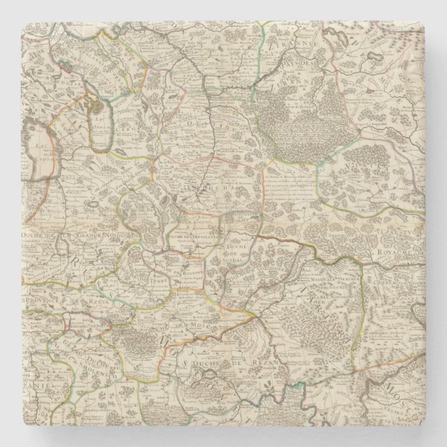 Russia and Urkraine 2 Stone Coaster (Front)