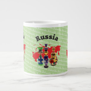 Russia - Babuschka - Matrjoschka Tasse Large Coffee Mug