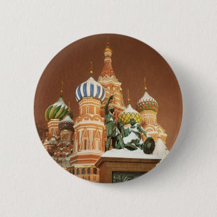 Russia Cathedral 6 Cm Round Badge