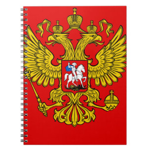 Russia Coat of Arms Spiral Notebook