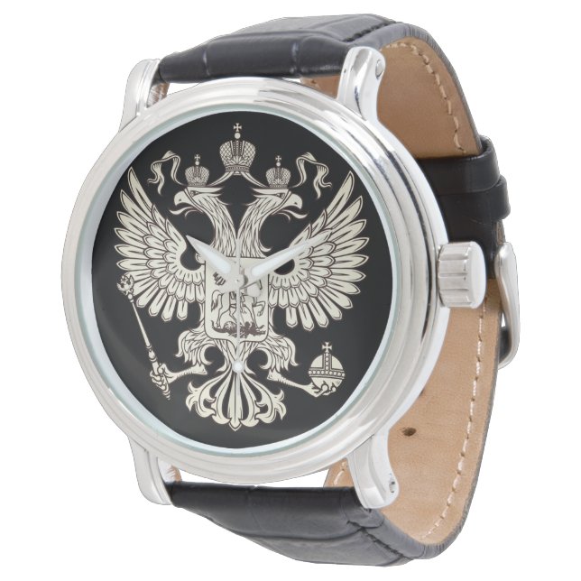 Russia coat of arms - white version watch (Angled)