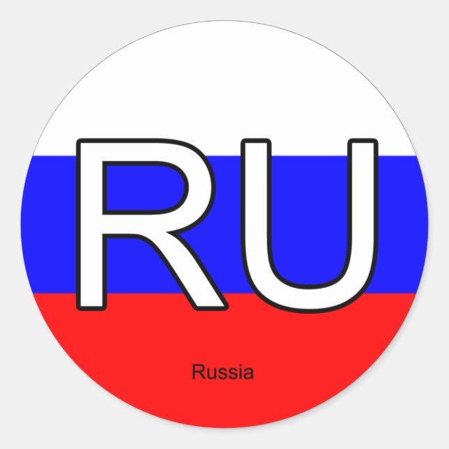 Russia Euro Stickers (Front)