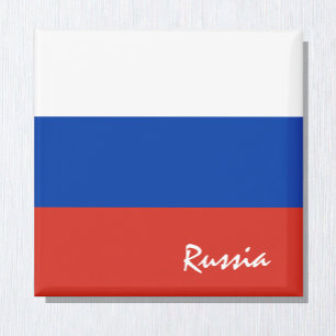 Russia flag & Asia holiday/sports fans Magnet