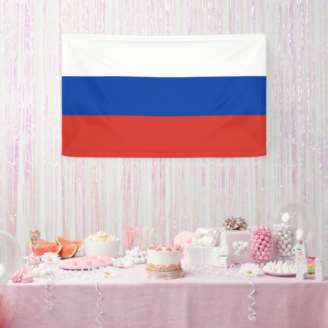 Russia flag banner (Party)