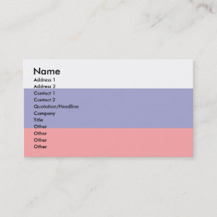 Russia Flag Business Card